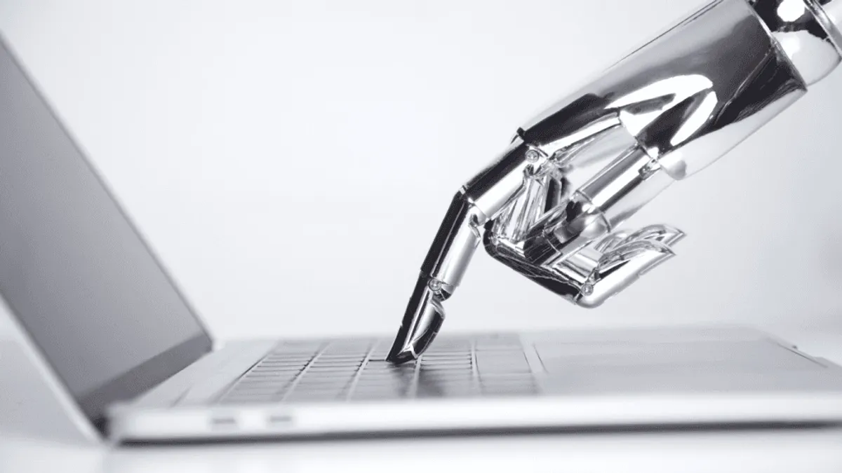 A computer generated image of artificial intelligence model