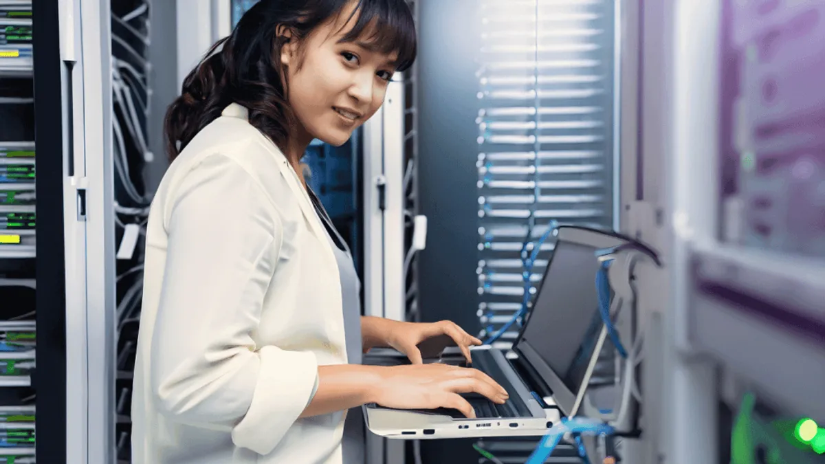 A person working on content creation using automated content creation tools and AI powered content creation tools