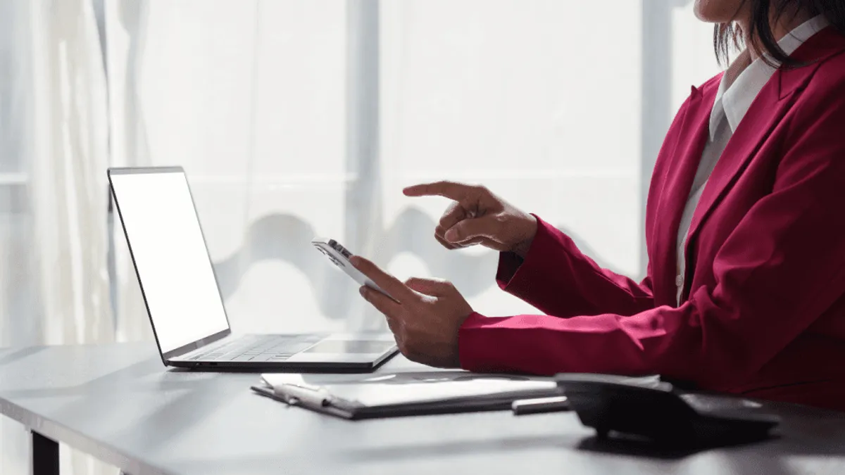 Image of a customer engaging in conversational user experience with personalized assistance